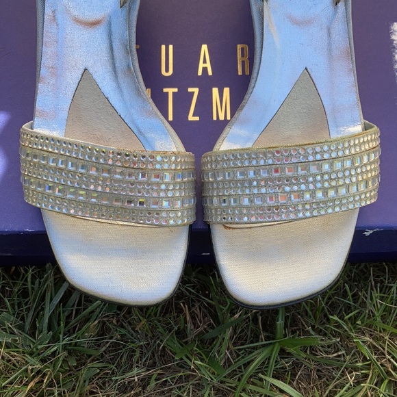 Stuart Weitzman Starry Silver Jewel Slingback Heel - Picture 2 of 7